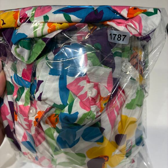 J.Crew Vibrant Garden Puff Sleeve Dress Sz 4 - Picture 8 of 8